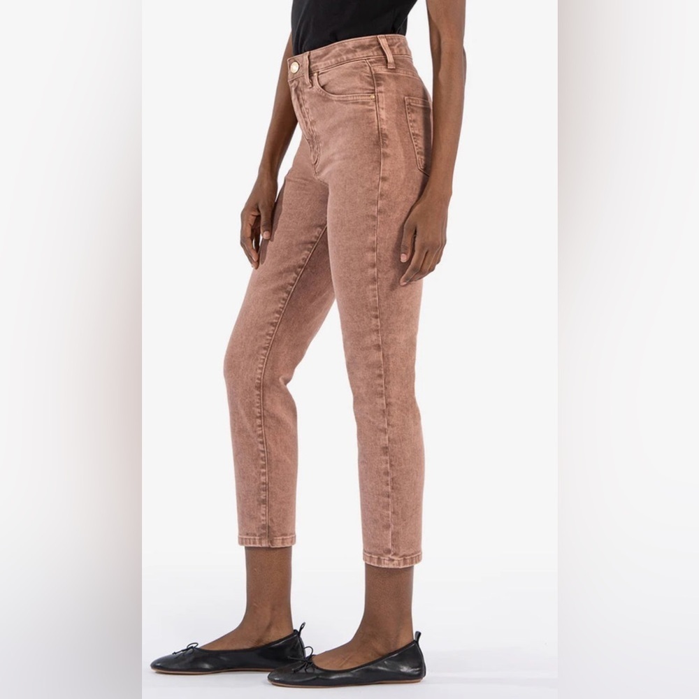 Kut from the Kloth Women's Brown Straight Leg Jeans 💞 - Picture 13 of 16